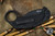 Reate EXO-K Karambit Button Lock Knife Black Aluminum 3" PVD (Trainer Included)