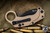 Reate EXO-K Karambit Button Lock Knife Tan Aluminum 3" PVD (Trainer Included)