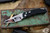 Protech TR-5 Custom Auto Knife w/ Abalone Button, Black Fish Scale 3.25" Mike Irie Hand Ground Compound Mirror Polish T5451
