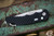 Protech TR-5 Custom Auto Knife w/ Abalone Button, Black Fish Scale 3.25" Mike Irie Hand Ground Compound Mirror Polish T5451