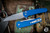 ProTech Malibu Manual Flipper Button Lock Knife Blue 3.25" MagnaCut Wharcnliffe 5301-Blue