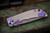 Spartan Blades Custom Harsey Folder "Plague" Purple, Hand Rubbed Titanium 3.25" S45VN Drop Point Stonewash