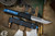 Microtech Ultratech Tri Grip Hellhound OTF Automatic Knife Patriot Blue Hardware 3.4" Stonewash 119T-10PBEKS (EKnives EKclusive)