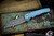 ProTech Malibu Custom Titanium Knife Blue 3.25" Razor Wire Damascus Reverse Tanto  2023.008
