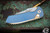 ProTech SBR Custom Automatic Folding Knife Blue/Bronze Orange Peel Titanium  2.5" Stonewash   2023.001