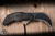 Bastinelli Knives Primal Fixed Blade Knife Black Canvas Micarta 2.5" N690 PVD