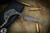 Bastinelli Knives "Gambler" Green G10 Fixed Blade Knife 3.85" Dark Stonewash