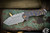 Medford Micro Praetorian "T" Knife Violet/Bronze Sculpted "Stained Glass" 2.9" Tanto Tumbled