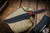 Toor Knives Field 1.0 Blood Red Wood Fixed Blade Knife 6.0" Black -"EKnives EKclusive"