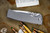 Chaves Knives Ultramar Redencion Street Titanium Folding Knife, Blue Skull Clip 3.25" Tanto