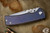 Chaves Knives Ultramar Redencion Street Folding Knife Purple/Bronze Titanium, Polished Bronze Skull Clip/Backspacer 3.25" Tanto