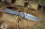 Left Hand-Chris Reeve Knives Large Inkosi Folding Knife Titanium, Blue Accents 3.6" MagnaCut Drop Point LIN-1001