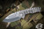 Medford Praetorian Genesis "T" Folding Knife "Tremors Bark" Sculpted Titanium 3.3" Drop Point Tumbled