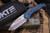 Medford Praetorian Swift FL Flipper Knife Blue/Tumbled 3.4" Tanto Tumbled