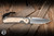 Left Hand-Chris Reeve Knives Small Sebenza 31 Folding Knife Glass Blasted Titanium/Box Elder Inlay 3" MagnaCut Drop Point S31-1109