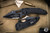 Microtech/Borka Blades Stitch Automatic Folding Knife Textured Aluminum 3.75" M390 Spear Point Black Serrated 169-2T