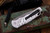 Protech TR-4 Brick Barbwire Polished Silver Handle Skull Inlay 4" Smoky Grey DLC TR-4.62SG (Preowned)