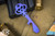 Chaves Knives Titanium Skeleton Key Tool High Voltage Purple Anodized Crosshatch