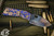Medford TFF-1 Tactical Fighting Folder Knife Violet/Bronze "Stained Glass" Sculpted Titanium 4.0" Vulcan