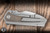 Burchtree Bladeworks Euclid Folding Knife Titanium/Green Canvas Micarta Inlay 3" M390 Drop Point Satin