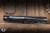 Microtech/Borka Blades Stitch Ram-LOK Manual Folder Knife Black Fluted G10 3.75" M390 Stonewash Serrated 169RL-11FLGTBK	