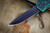 Heretic Knives "Colossus" Breakthrough Green USN Show Special Battleworn Black 3.5" Recurve