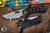 EMP EDC Nymble T2 Folding Knife DLC Titanium w/ Bronze Speedholes 3.1" Tanto Stonewash