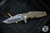 Rick Hinderer Knives Eklipse 3.0" Harpoon Spanto Knife OD Green G10, Stonewash Bronze