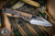 RIP Knives Custom "Fury Mini" Gen 2 Titanium Stoned/Anodized 2.75" Two Tone