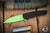 ProTech Malibu Manual Flipper Knife Textured Black 3.25" MagnaCut Wharncliffe Green Cerakote -USN Show Special