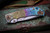  Spartan Blades Custom SHF Harsey Folder Knife "Plague Doctor" Multicolor Titanium 4" Stonewash 