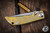 Spartan Blades Custom SHF Harsey Folder Knife "Paisley Gold" Titanium 3.25" Stonewash