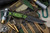 Toor Knives Serpent Phosphor Green Fixed Blade Knife 3.75" Tanto Blackwash -Dealer Exclusive