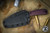 Bastinelli Knives Sin Fixed Blade Knife Purple G10 3.5" Dark Stonewash Serrated