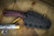 Bastinelli Knives Sin Fixed Blade Knife Purple G10 3.5" Dark Stonewash Serrated