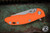 Rick Hinderer Knives XM-18 3.0" Spanto Knife Orange 10, Stonewash Bronze