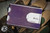 Chaves Knives Ultramar Ti Fold Wallet Titanium Distressed Purple Anodized