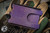 Chaves Knives Ultramar Ti Fold Wallet Titanium Distressed Purple Anodized