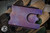 Chaves Knives Ultramar Ti Fold Wallet/Money Clip - Titanium Purple Distressed