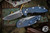 Rick Hinderer Knives XM-18 Auto Folding Knife Battle Blue Titanium 3.5" Spearpoint Stonewash