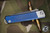 Medford Gentleman Jack (GJ-2) Slip Joint Knife Blue/Silver Titanium 3.1" Tanto Tumbled