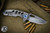  Curtiss Knives F3 Medium Slicer Flipper Ovaltac Titanium Blue Accents 3.25" S45VN Blasted 