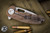 Curtiss Knives F3 Medium Slicer Flipper Bronze Stonewash Titanium 3.25" S45VN Blasted