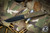 Medford M-48 Flipper Knife Yellow Aluminum/PVD Titanium 3.9" Drop Point PVD 