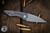 Sharknivco Knives Custom Mini Goblin Folding Knife Black Lava Camo Carbon 3.1" Bead Blasted Wharncliffe 