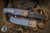 ProTech Emerson Custom CQC7 Automatic Folding Knife Blue/Gold Jigged Titanium 3.25" Tanto Damascus  2023.001