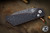 ProTech Strider Custom PT+ Automatic Folding Knife Antique PVD Stainless Steel 3" Nichols Damascus   2023.007