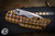 A2D Attn2Detail Mercantile Mark 1 Medium Titanium Gold Basketweave 3" Drop Point Satin