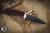 Bastinelli Knives Sin Nude Red Tsuka Rayskin 3.25" Two Tone DLC