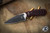 Bastinelli Knives Sin Nude Red Tsuka Rayskin Menuki 3.25" Two Tone DLC